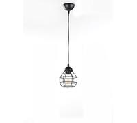 ONLI Spider Lampada a Sospensione Stile Industriale, E27, Nero, 15 x h 110 cm