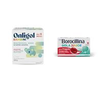 Onligol Bambini, dispositivo medico per stitichezza Bambini dai 6 mesi, insapore, con cucchiaino dosatore + 2X NEO BOROCILLINA Gola Junior, 15 Pastiglie Gommose, Gusto Fragola,