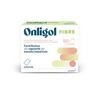 Onligol Fibre, integratore lassativo a base di fibre di Psyllium - utile in caso di stitichezza - Gusto Pesca 20 Bustine