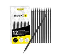 Online 12 Mine di Ricambio Cancellabili per Penne Gel Legami MagiXX L, Nere, Spessore 0,7 mm, Ricariche per Roller Cancellabili