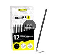 Online 12 x Erasable Refills Compatible with Legami Gel Pens MagiXX L I Black 0.