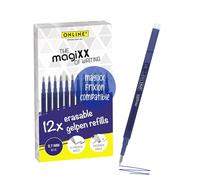 Online 12x ricariche cancellabili I Compatibile con Pilot Frixion, magiXX I Blu 0,7 I Ricambio per penna gel cancellabile I Ricariche per penne roller gel con inchiostro cancellabile