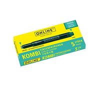 Online 17176/12 17176/12-Cartuchos de Tinta Combinados (1 Paquete de 5 Cartuchos), Color Turquesa, 5 Patronen