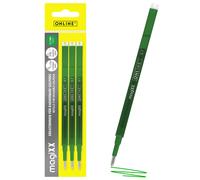 Online 3 x Erasable Refills I Compatible with Pilot Frixion, magiXX I Green 0.7