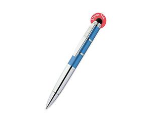 Online 33656/3D - Penna a sfera e stilo Piccolo, blu metallizzato
