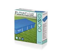 Online Attack 58107 - Telo di Copertura in PE per Piscine Fuori Terra Bestway Flowclear, Dimensioni 410 x 228 cm, per 399 x 211
