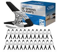 Online Best Service Lotto di 24-6 "pollici Morsetto a molla Grande metallo a molla super resistente nero - Apertura della ganascia da 2,5 pollici