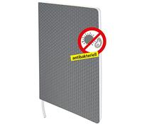 ONLINE Bullet Journal Black be.safe DIN A4 | Superficie antibatterica e antivirale | 192 pagine interne a pois | copertina rigida Notebook | Taccuino 80 g/m² carta FSC per appunti e schizzi, segnalibro