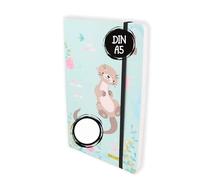 Online Bullet Journal Otter Dotted A5 con elastico, carta FSC, 120 g/m², 144 pagine interne a pois con copertina morbida, diario per appunti, schizzi, lettering Bullet Journaling
