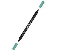 Online Calli.Twin Pen con doppia punta turchese, doppio contorno e calligrafia, penna per lettering a mano, penne colorate per calligrafia, acquerello