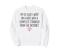 Online Dating Anniversary Dating App Funny His Her Couples Felpa