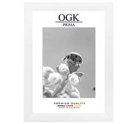 Online-GalleryKing Cornice Foto 70 x 130 cm Cornice per Poster Puzzle Collage di Foto Colore Bianco Opaco in Vetro antiriflesso e Cornice in MDF da 35 mm