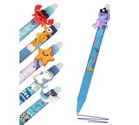 Online MagiXX, 6 x penne per cancellare Fun Sea World, colore blu, cancellabili con tratto 0,7 mm, per imparare a scrivere, ufficio, compatibile con Frixion Mine, penna a sfera cancellabile