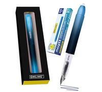Online MagiXX Deep Ocean I penna stilografica con inchiostro blu cancellabile, con 4 cartucce magiXX I scrivere, cancellare e correggere in una penna stilografica come regalo per scuola e università