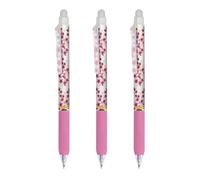Online MagiXX Design Cherry Blossom, 3 penne a sfera cancellabili, colore blu, penne gel colorate da 0,7 mm, colore giallo cancellabile