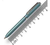 Online Mini penna a sfera Twist Turchese con clip in metallo ricarica penna standard piccole penne per la borsa lunghezza 8 cm, si adatta a portafogli e piccole borse biro con colore nero scrittura