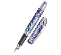 Online Penna a inchiostro College Shiny Dreams│ Penna stilografica ergonomica per la scuola │ Penna media, parte soft grip │ per cartucce d'inchiostro standard │ ricaricabile │ ideale per bambini