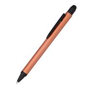 Online penna a sfera, penna a sfera retrattile in alluminio, punta stilo, ricarica sostituibile, esperienza di scrittura premium con colore di scrittura blu, design resistente, colore rosa