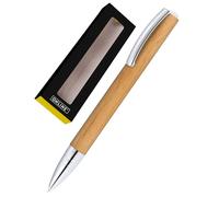 ONLINE Penna a sfera Vision Nature Maple, elegante penna a sfera girevole in legno e metallo, in bella confezione regalo, i Kulli con mina internazionale di grandi dimensioni, tratto M, inchiostro