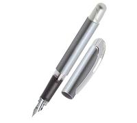 Online Penna inchiostro College Metallic Stone │ penna stilografica ergonomica per la scuola │ piuma media, parte soft grip │ per cartucce d'inchiostro standard │ ricaricabile │ ideale per bambini