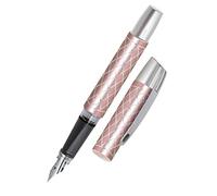 Online Penna stilografica Campus Diamond Rose, penna stilografica per destrorsi, impugnatura ergonomica, pennino iridio di alta qualità, cartucce di inchiostro standard, con cartuccia combinata,
