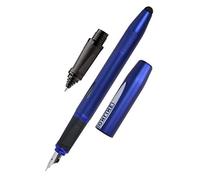 Online Penna stilografica e scooter, per principianti, con pennino ergonomico per destrorsi, penna stilografica, inchiostro standard, colore blu chiaro