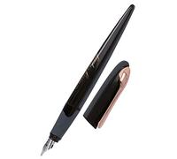 Online Penna stilografica per calligrafia Air nero oro rosa con tratto da 1,4 mm, per cartucce standard o convertitori, con cartuccia combinata blu