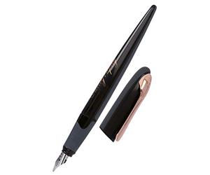 Online Penna stilografica per calligrafia Air nero oro rosa con tratto da 1,4 mm, per cartucce standard o convertitori, con cartuccia combinata blu
