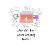 Online Shopping Tracker | What Did I Buy?| Notebook to Track Online Purchases: Peach Screen Online Buying Design