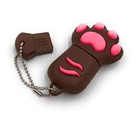 Onlineworld2013 Paw bear dog marrone rosa divertente USB stick 32 GB USB 3.0