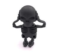 Onlineworld2013 Skeleton Skull Figurine Black Funny USB Stick da 8 GB USB 3.0