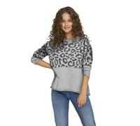 ONLY Onljade Animal LS O-Neck Knt Noos, Chiaro Grigio Melange, XS Donna