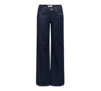 ONLY - Juicy - Jeans a fondo ampio a vita alta blu scuro slavato W27 L34