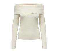 Onlkatia LS off Shoulder Knt Nca, Bianco e Grigio, XXL