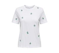 Onlketty Life S/S O-Neck Top Box CS Jrs, Bianco, M