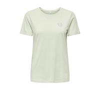 ONLY Maglietta 'ONLKita' verde pastello / argento Donna ONLY L