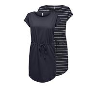 Onlmay Life S/S Dress 2 Pack Ay CS Jrs, Cielo Notturno, L