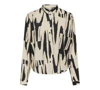 ONLY Onlmila Life L/S Shirt Ptm Camicia, Black/AOP:Cherie Graphic, M Donna