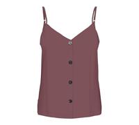 Onlnelly Life Button Singlet Solid Noos, Marrone Rosa, 40