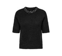 Onlrina Life S Rhinestone O-Neck Knt, Nero, M