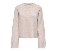 ONLY - Maglione squadrato beige con scollo rotondo-Neutro 38