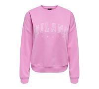 Onlsweat Life L/S Crew O.Size State Noos, Rosa Fucsia, S