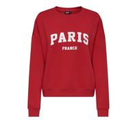 Onlsweat Life L/S Crew O.Size State Noos, Rosso Vivo, S
