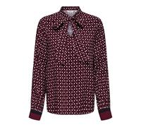 Onlveda Border L/S Bow Top Wvn, Zinfandel, XL