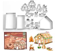 Onlvmyur 18PCS Pezzi Formine Biscotti Natale 3D Tagliabiscotti in Acciaio Inox Stampi Biscotti Natale Cookie Cutters per Biscotti Dolci DIY Decorazioni