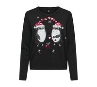 Onlxmas Shine LS Oneck Knt, Nero, S