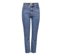 Only 15171549 Jeans Straight, Blu (Dark Blue Denim Dark Blue Denim), 25W / 34L Donna