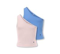 ONLY 2-Pack Kognessa Life Oneshoulder Top Jrs-Confezione da 2, Regata, 110-116 (Pacco da 2) Donna