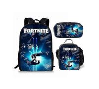 (Only a backpack, 27) Fortnite Printed School Backpack for Kids, Children's Satchel or Pen Bag, 3-Piece Set for School Supplies