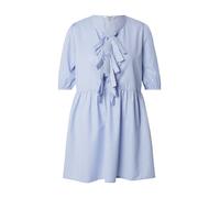 ONLY - Vestito corto blu chiaro a righe con allacciatura frontale 40